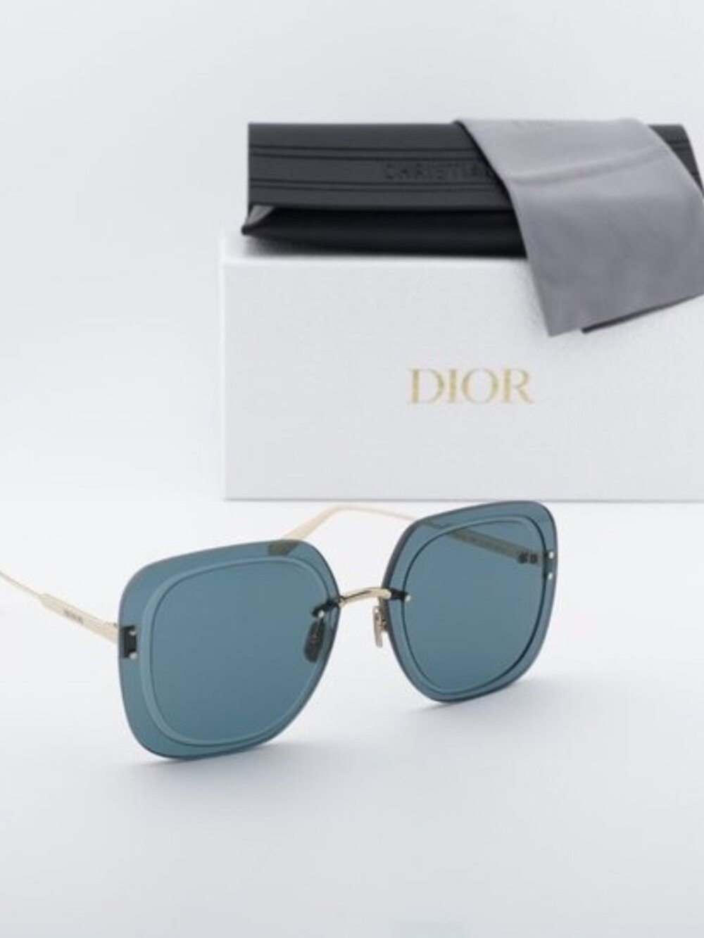 Dior ULTRADIOR SU B0B0 Square Sunglasses - Gold\Blue